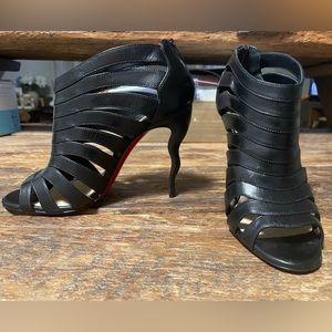 Christian Louboutin Caged Bootie Squiggle Heel 36.5